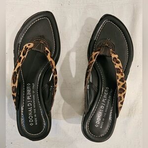 Animal print sandals